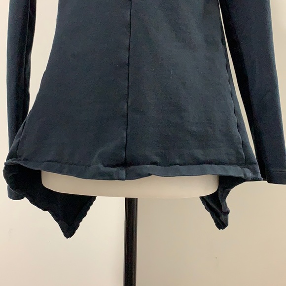 Mama B Structured Cotton Waterfall Blazer - Picture 8 of 13